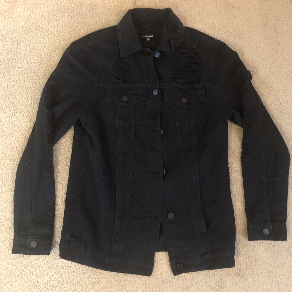 FASHION NOVA Stereo Love Denim Jacket